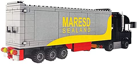 Open Box | Black Cargo Truck Building Bricks Set