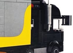 Open Box Black Cargo Truck Building Blocks Toy Bricks Set | General Jim's Toys