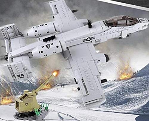 A-10 Thunderbolt II 'WartA-10 Thunderbolt II 'Warthog' building block set, showcasing 961 pieces and intricate details, available at General Jim's Toys