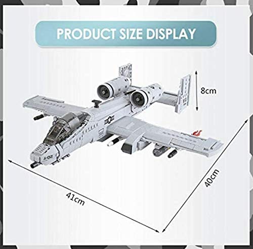 A-10 Fighter Thunderbolt Aircraft Plane Building Blocks Toy Set General Jim's Toys Dimensions