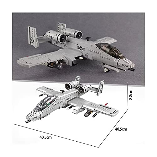 A-10 Fighter Thunderbolt Aircraft Plane Building Blocks Toy Set General Jim's Toys Dimensions 2