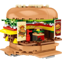 Burger Joint Restaurant MOC Building Blocks Toy Bricks Set | General Jim's Toys