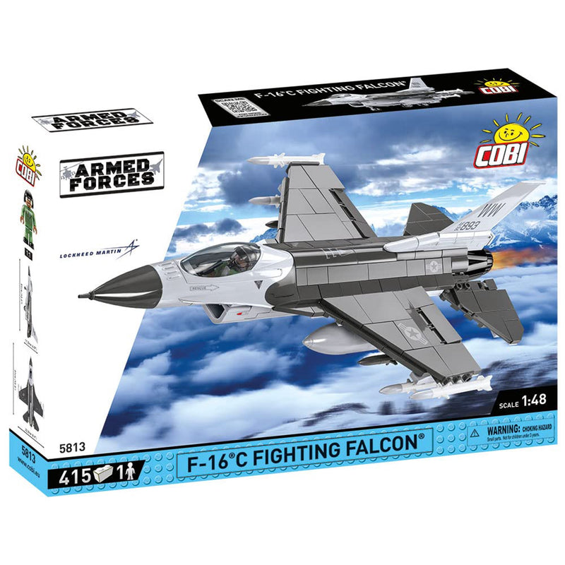 COBI F-16C-Fighting Falcon Jet Building Blocks Set 5813 General Jims Toys Box Front