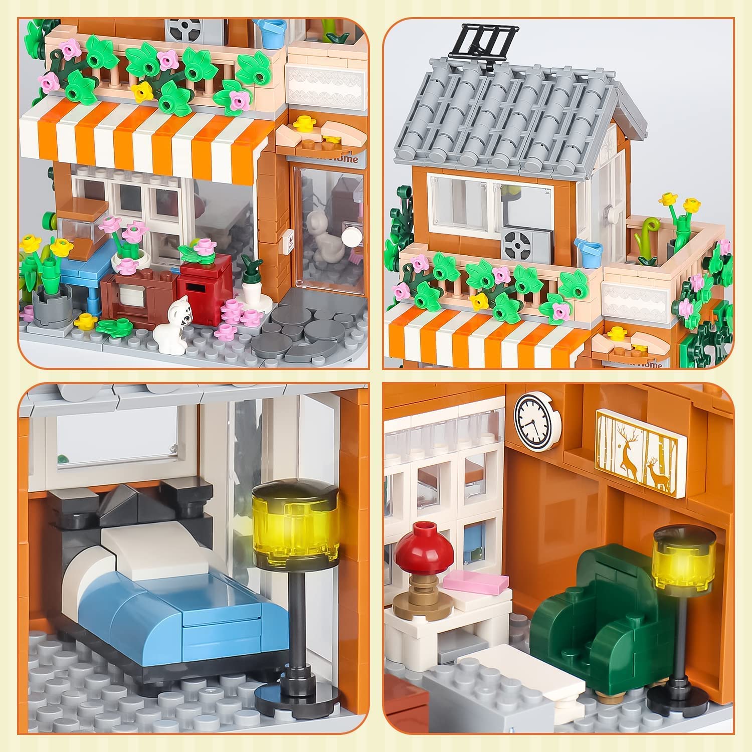 Family Holiday Modular Toy Building Blocks Bricks Set General Jim's Toys Outside Details