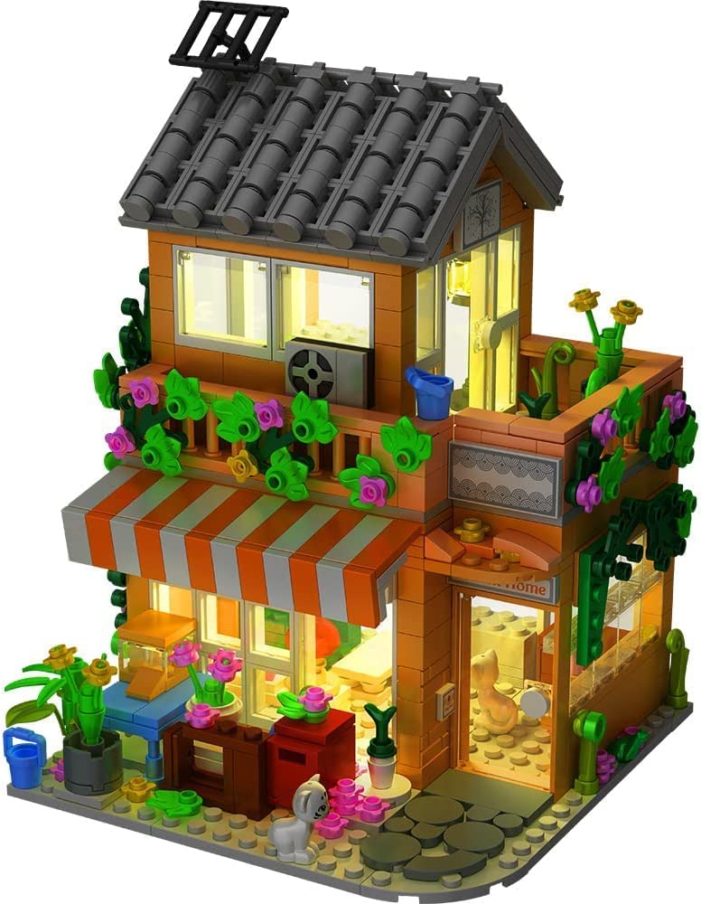 Family Holiday Modular Toy Building Blocks Bricks Set General Jim's Toys Night Lighting