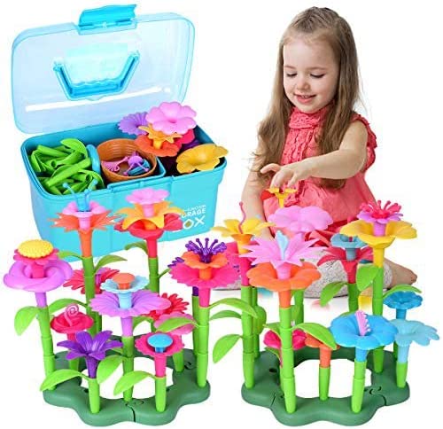 Flower Garden Building Blocks Toy Bricks Set General Jim's Toys Demonstration
