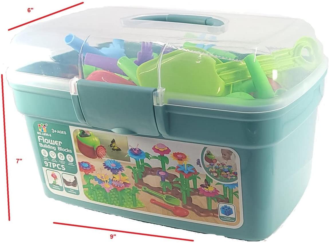 Flower Garden Building Blocks Toy Bricks Set General Jim's Toys Box