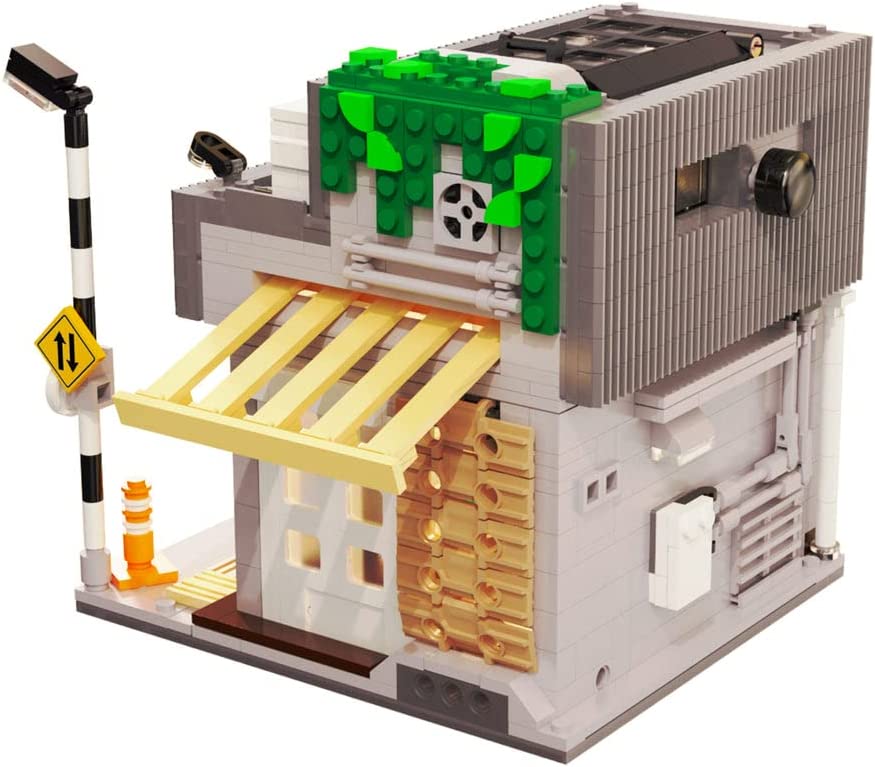 Japanese Coffee Shop Cafe Brick Building Toy Set Modular Building Blocks Set General Jim's Toys Back