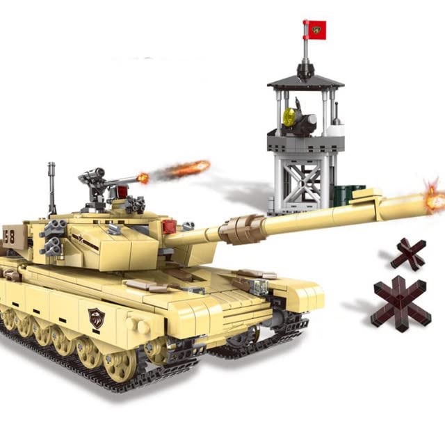 Military 99-T Building Blocks Main Battle Tank Model Building Blocks Brick Set General Jim's Toys Accessories