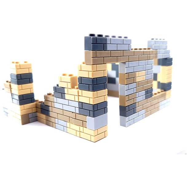 Military Battle Scene Wall Building Block Set | General Jim's Toys & Bricks | GJ-NBWB