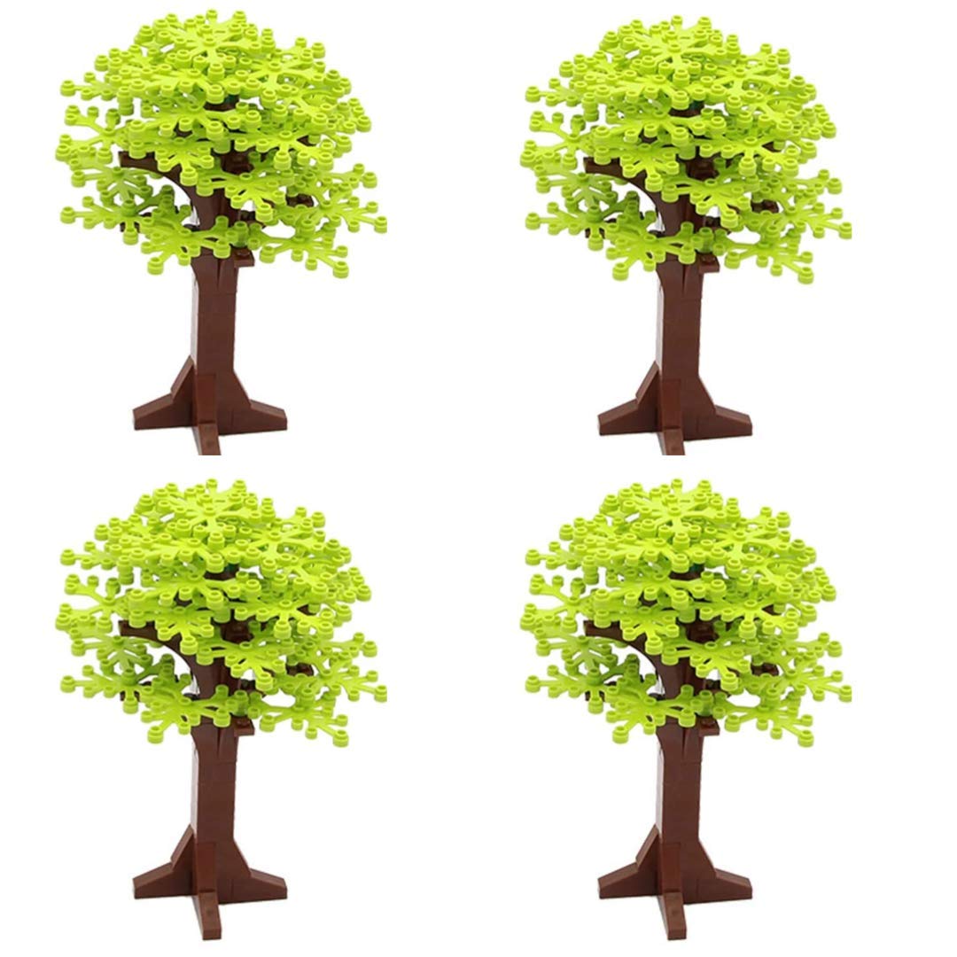 Set of 2 Lime Green Building Blocks Tree Decorations Botanical Bricks Set General Jim's Toys Main