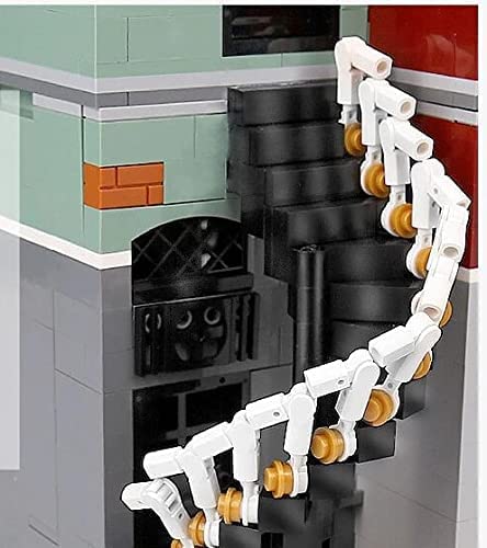 Streetview Vintage Antique Shop Building Blocks Toy Bricks Set General Jim's Toys Staircase