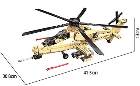 WZ-10 Fighter Helicopter Building Blocks Toy Set