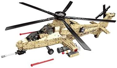 WZ-10 Fighter Helicopter Building Blocks Toy Set
