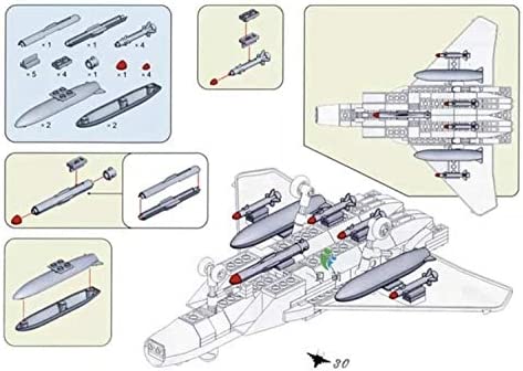 OPEN BOX Building Blocks F-15 Eagle Fighter Model Plane