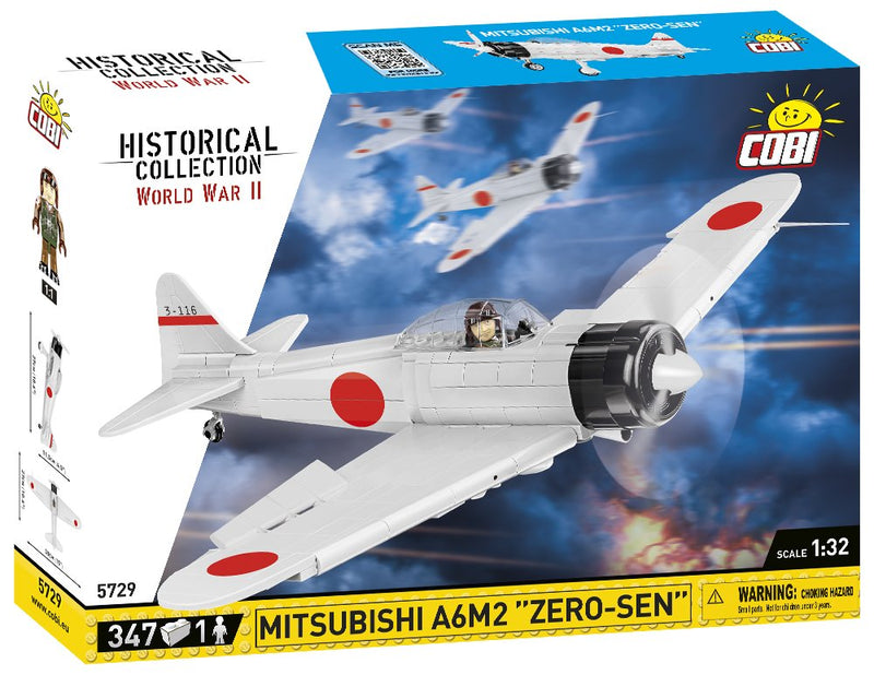 Cobi Aircraft Mitsubishi A6M2 Building Blocks Bricks Toys Set #5729