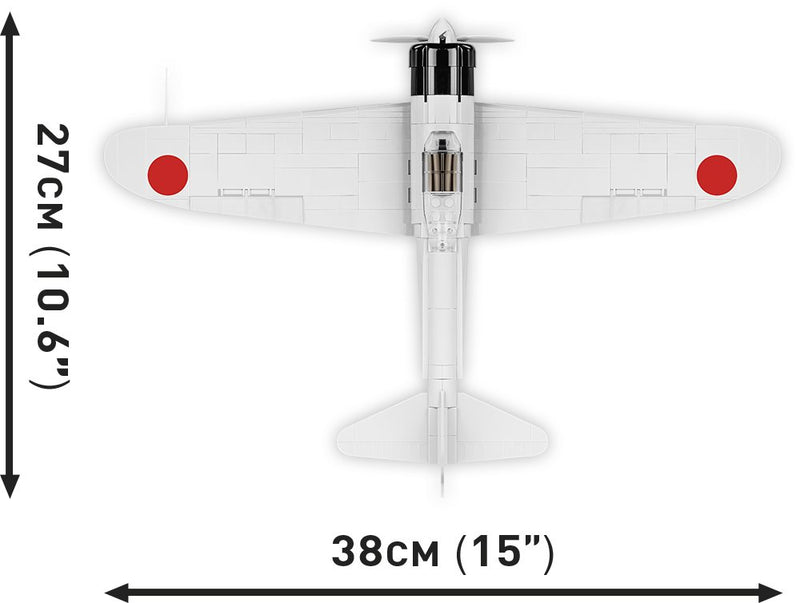 Cobi Aircraft Mitsubishi A6M2 Building Blocks Bricks Toys Set #5729