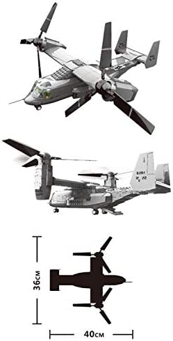 US Marines Osprey V-22 Building Blocks Toy Helicopter Plane
