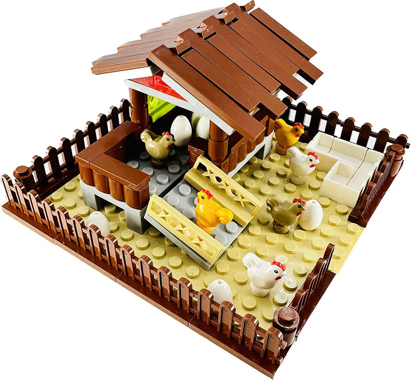 Chicken Coop Hen House Building Blocks Toy Bricks Set | General Jim's Toys