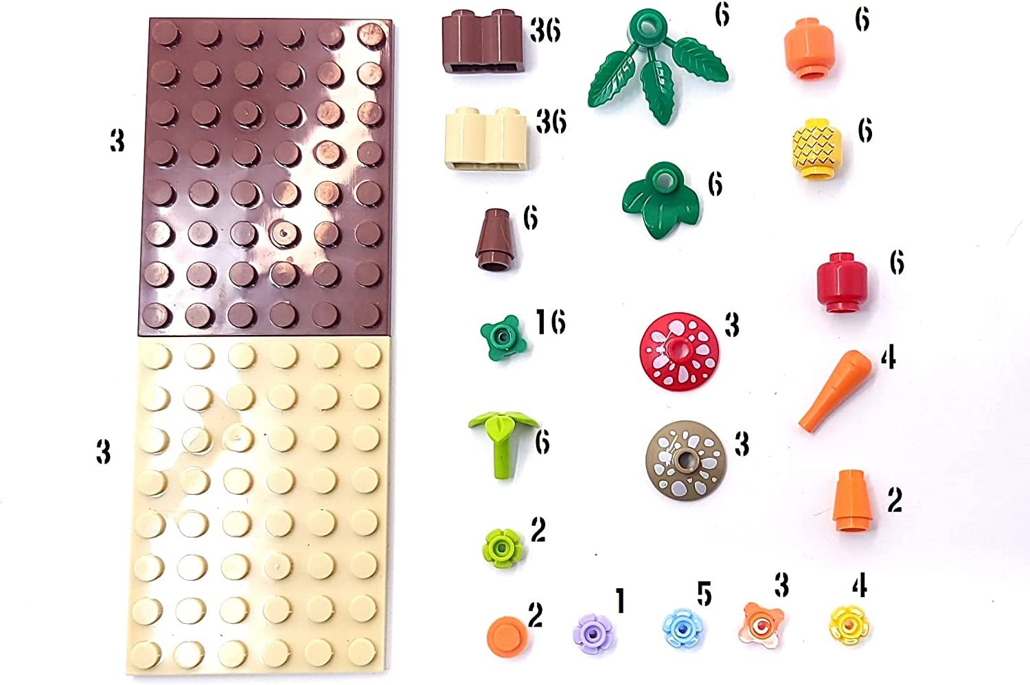 Vegetable Garden Plot Building Block Set | General Jim's Toys & Bricks | GJ-VGP