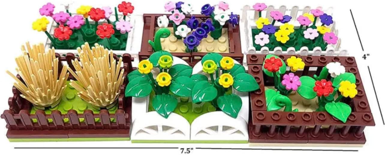 Set of 6 Flower Boxes Building Blocks | General Jim's Toys & Bricks | GJ-FB6