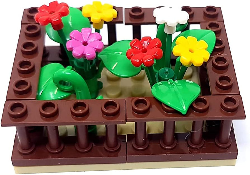 Flower Boxes 161 Pc Building Blocks Bright Colorful Toy Bricks Set of 6 Flower Boxes | General Jim's Toys
