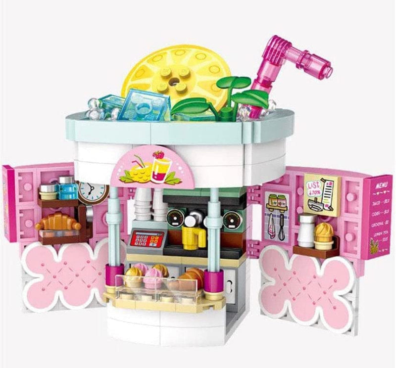 Amusement Park Lemonade Fruit Treat Stand Mini Building Blocks Toy Bricks Set | General Jim's Toys