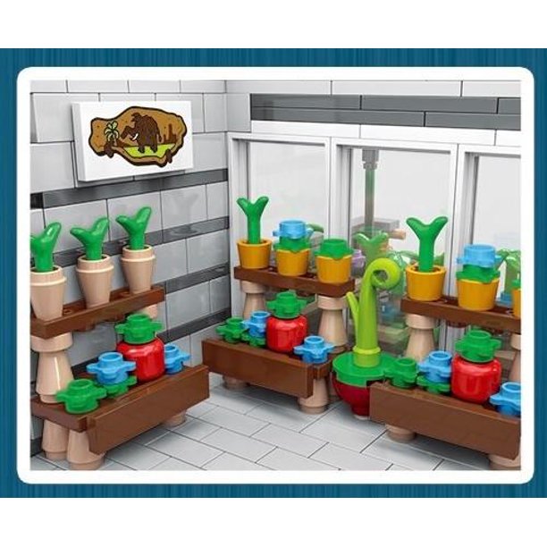 European Architectural Country Garden Center Flower Shop Modular Building Blocks Toy Bricks Set | General Jim's Toys