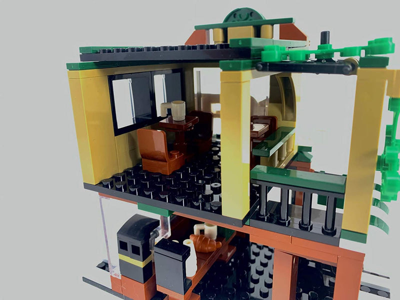 283 Piece City Street Creator Coffee Shop Building Blocks Toy Bricks Set | General Jim's Toys