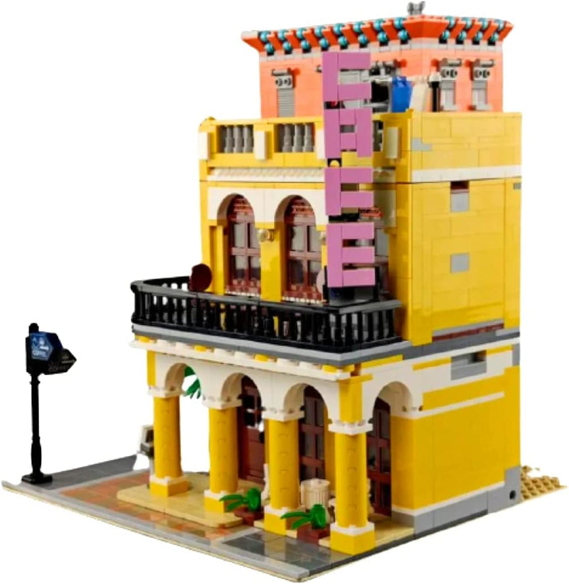 OPEN BOX Cafe Havana Modular Coffee House Streetview Creator Building Blocks Toy Bricks Set | General Jim's Toys
