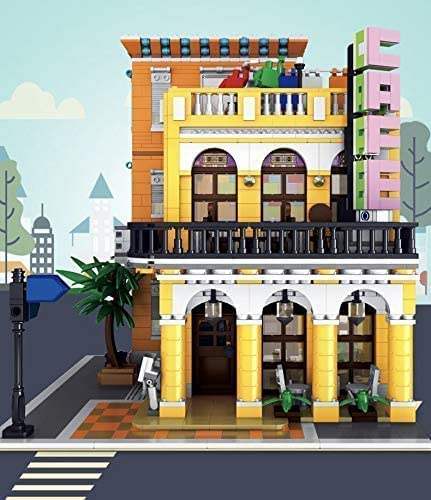 Cafe Havana Modular Coffee House Streetview Creator Building Blocks Toy Bricks Set | General Jim's Toys