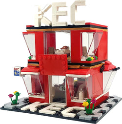 Fast Food Restaurant Street View Creator Modular City Building Blocks Set | General Jim's Toys