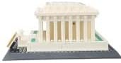 Lincoln Memorial Modualar Building Blocks Toy Brick Set | General Jim's Toys