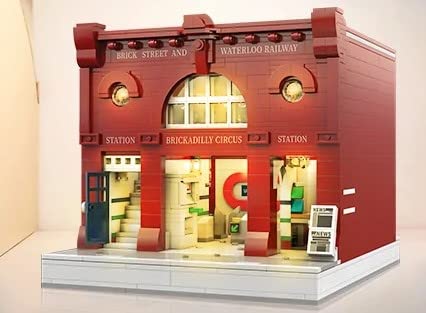London Underground Brickadilly Circus Modular Building Blocks Toy Bricks Set | General Jim's