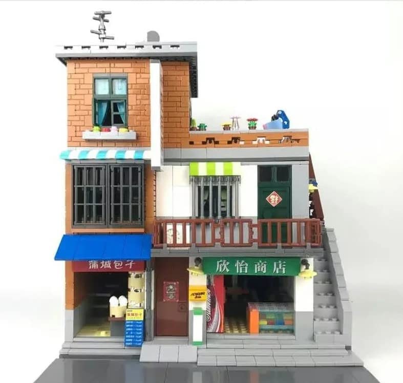 City Series Urban Village Street View Creator Modular City Building Blocks Set | General Jim's Toys