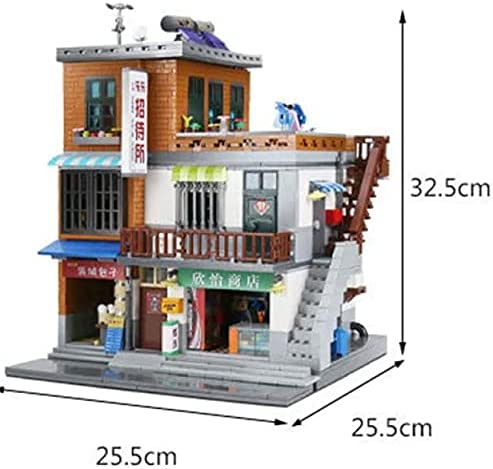 City Series Urban Village Street View Creator Modular City Building Blocks Set | General Jim's Toys