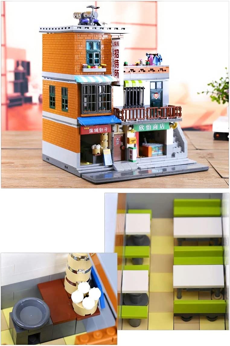 City Series Urban Village Modular Building Blocks Toy Bricks Set | General Jim's Toys