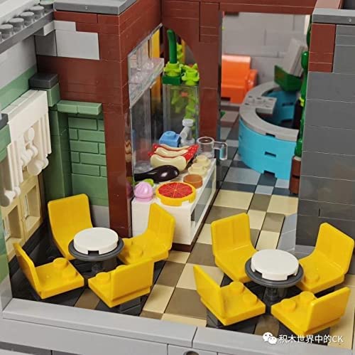 Hotel & Tea Shop Modualr Building Blocks Toy Bricks Set | General Jim's Toys