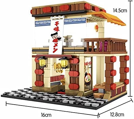 TOYGA Japanese Street Ramen Shop Street View Building Kit, 412Pcs City  Modular Building House Architecture Toy Compatible with Lego