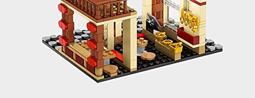 TOYGA Japanese Street Ramen Shop Street View Building Kit, 412Pcs City  Modular Building House Architecture Toy Compatible with Lego