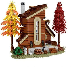 Modern Two-Story Forest Cabin Modular Building Blocks Toy Bricks Set | General Jim's Toys