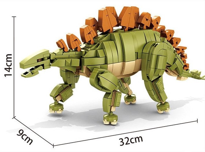 Open Box |  Stegosaurus Toy Dinosaur and Fossil 2 in 1 Set | Open Box GJ-STEG