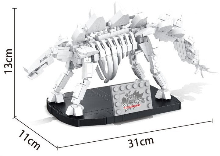 Open Box |  Stegosaurus Toy Dinosaur and Fossil 2 in 1 Set | Open Box GJ-STEG