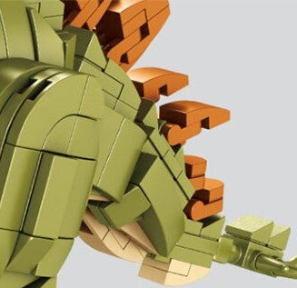 Open Box |  Stegosaurus Toy Dinosaur and Fossil 2 in 1 Set | Open Box GJ-STEG