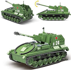 SU76M Soviet Tank Building Blocks Brick Toy Set