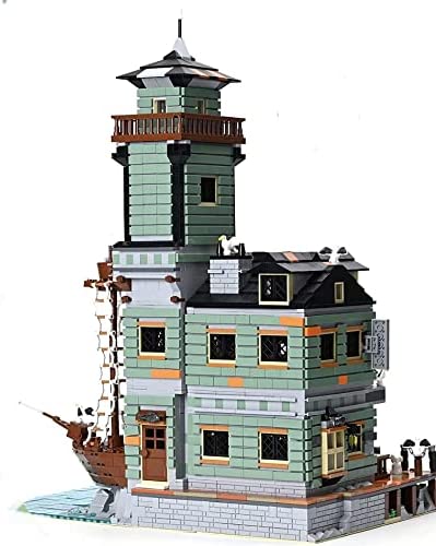 Fishing Village Building Blocks Boat House Diner Modular Brick Building Blocks Toy Set | General Jim's Toys