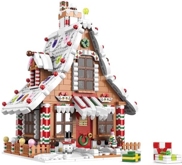 OPEN BOX Holiday Gingerbread House 1455 Piece Building Blocks Bricks Set | General Jim's Toys