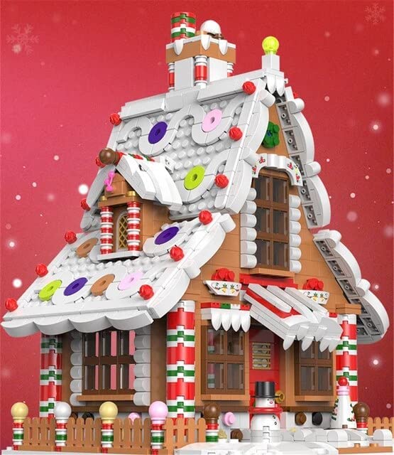 OPEN BOX Holiday Gingerbread House 1455 Piece Building Blocks Bricks Set | General Jim's Toys