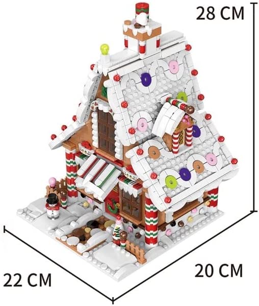 Holiday Gingerbread House Modular City Building Blocks Set  | General Jim's Toys