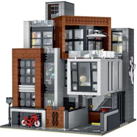 Modern Cubist Villa 3 Story Modular Building Blocks Toy Bricks Set | General Jim's Toys